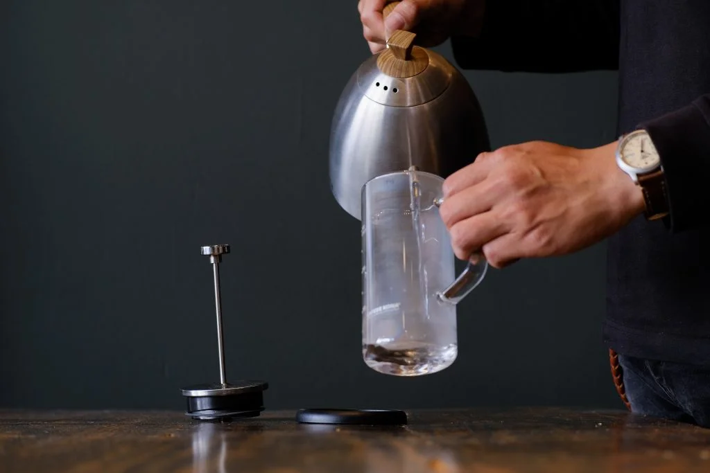 làm nóng french press